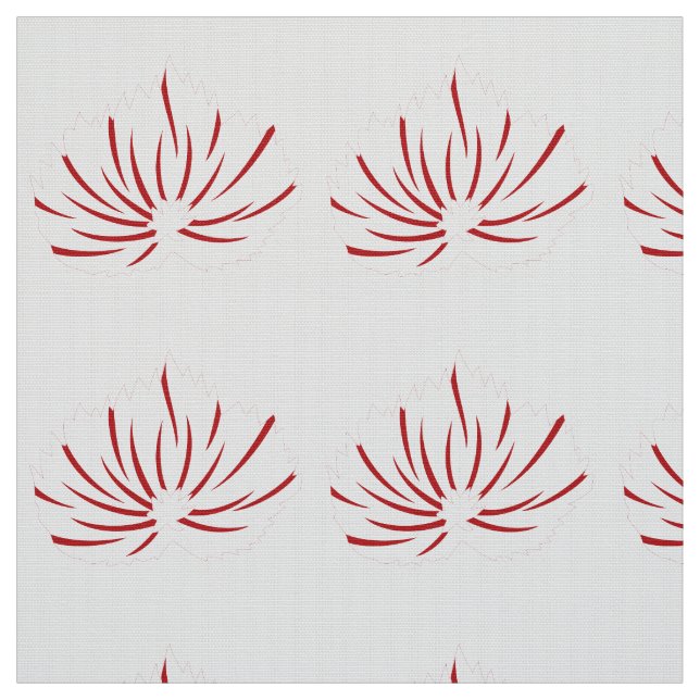 A vibrant red and black floral design featuring in fabric (Swatch)