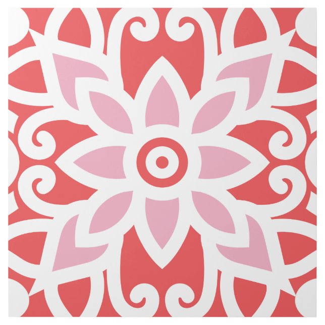 A vibrant red and white design featuring a delicat gallery wrap (Front)