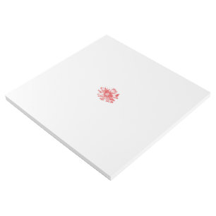 A vibrant red graphic design featuring bold, abstr gallery wrap