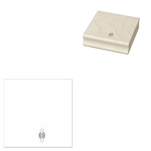 A vibrant red graphic features a creative floral d rubber stamp