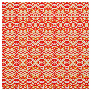 A vibrant red & yellow classic fabric pattern 