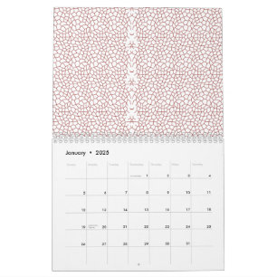 A vibrant rug featuring an intricate geometric mot calendar