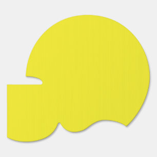A vibrant yellow square enclosed by a crisp white  sign