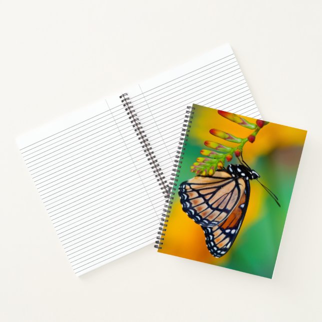 A Viceroy Butterfly on Flowers Notebook (Inside)