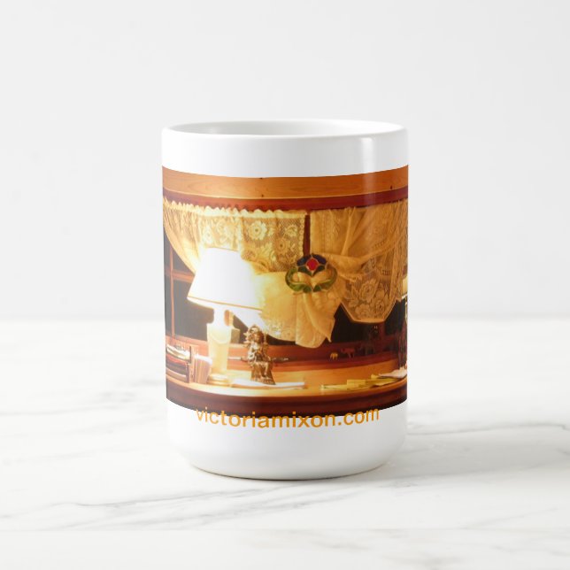 A. Victoria Mixon's Desk Coffee Mug (Center)