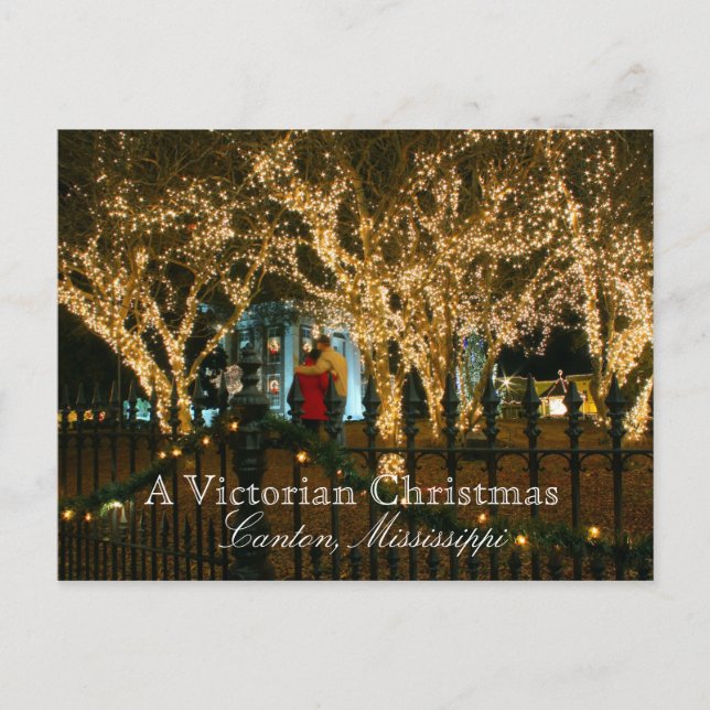 A Victorian Christmas - Canton, Mississippi Holiday Postcard (Front)