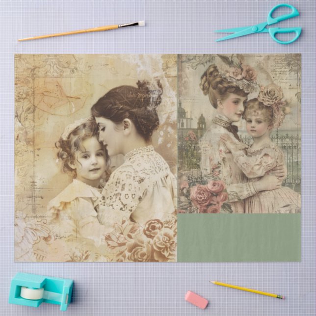 A Victorian Mothers Day Design #5 Tissue Paper (Craft)