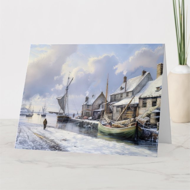 A Victorian Winter's Peace: Christmas Greetings Card (Front)