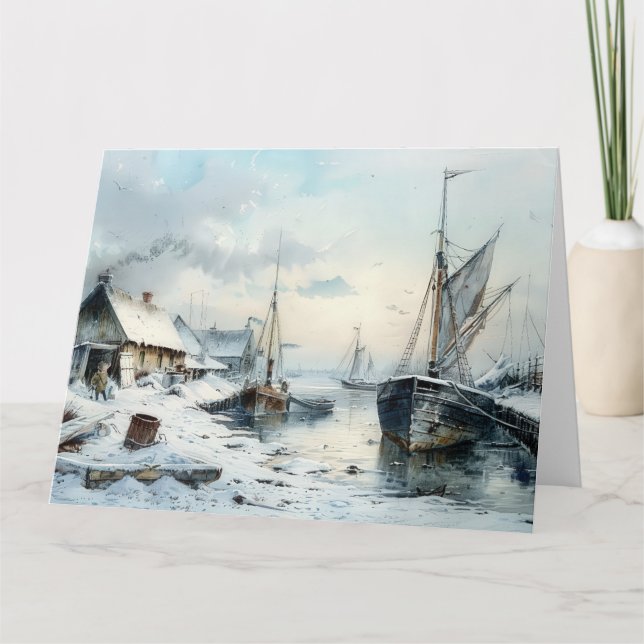 A Victorian Winter's Peace: Christmas Greetings Card (Front)