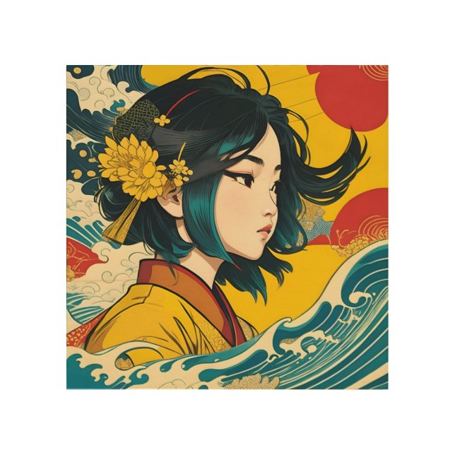 A Vietnamese Girl in Full Bloom Wood Wall Art (Front)