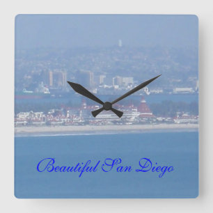 A View across the Ocean Square Wall Clock