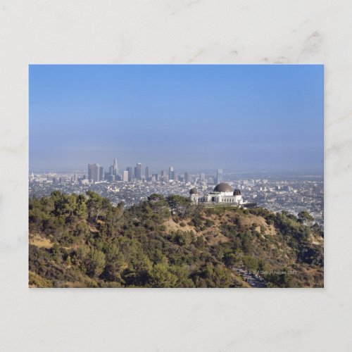 A view from a hiking trail in Griffith Park Postcard