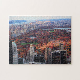 A view from above: Autumn in Central Park 01 Jigsaw Puzzle