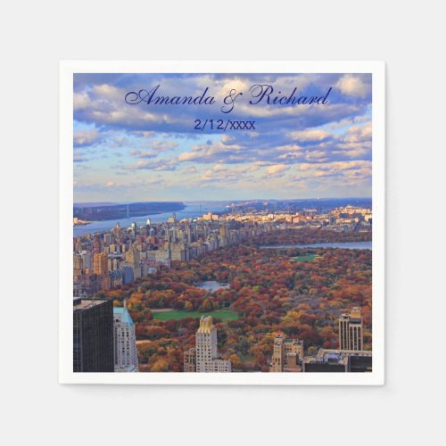 A view from above Autumn in Central Park 01 Napkins
