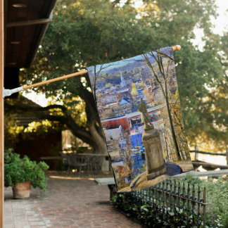 A view from College Hill House Flag