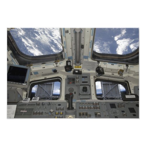 A view from inside the flight deck photo print