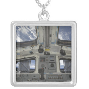 A view from inside the flight deck silver plated necklace
