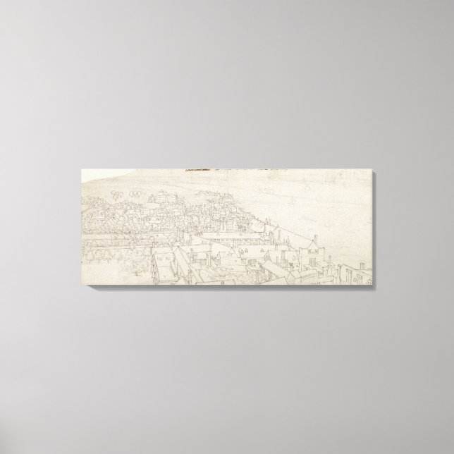 A View from St. Mary's Southwark, Looking Towards Canvas Print (Front)
