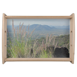 A View from the Mountaintop Phoenix Arizona Photo Serving Tray