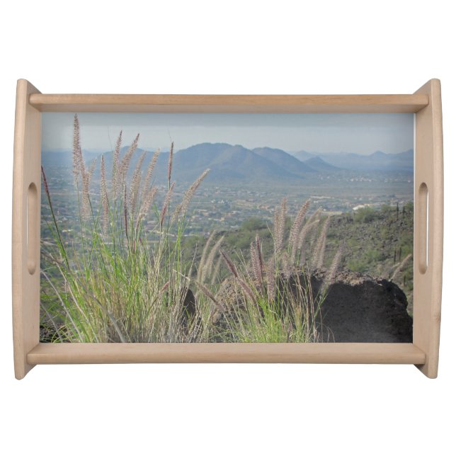 A View from the Mountaintop Phoenix Arizona Photo Serving Tray (Front)