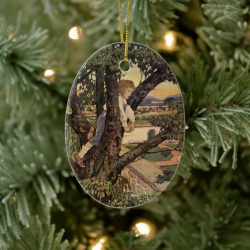 A View From the Trees by Jessie Willcox Smith Ceramic Ornament