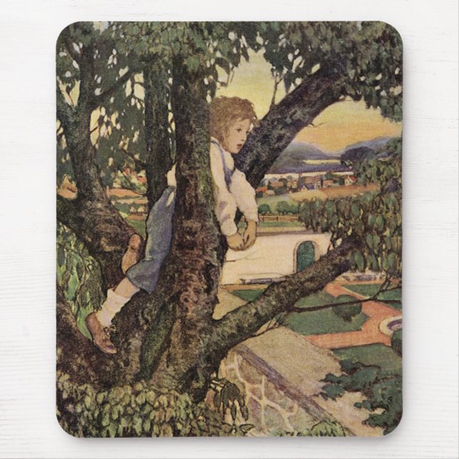 A View From the Trees by Jessie Willcox Smith Mouse Pad (Front)