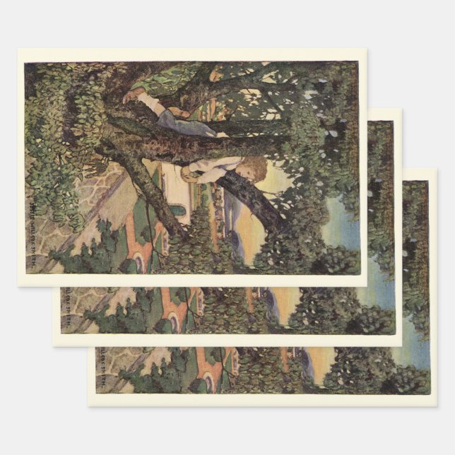 A View From the Trees by Jessie Willcox Smith Wrapping Paper Sheets (Set)