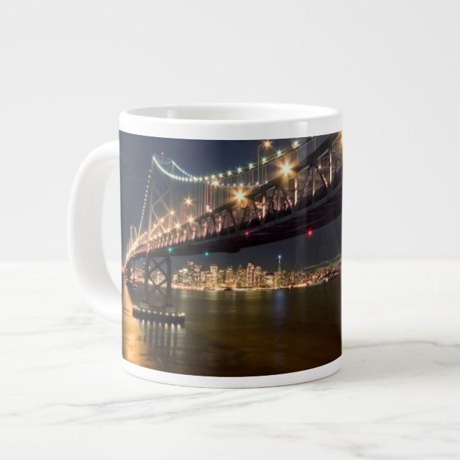 A View From Treasure Island Large Coffee Mug (Front Left)