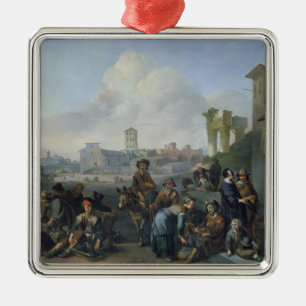 A View in Rome, 1668 Metal Ornament