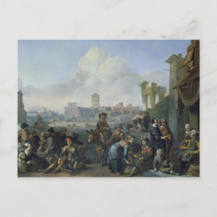 A View in Rome, 1668 Postcard