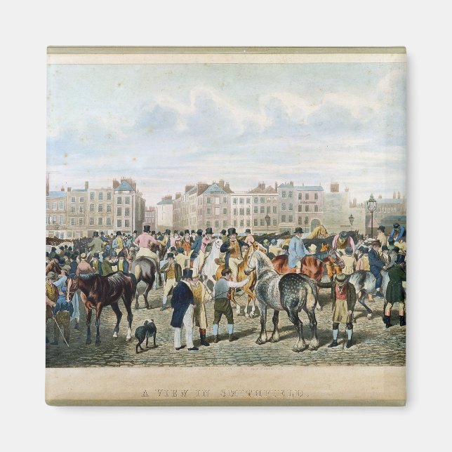 A View in Smithfield engraved by F.C. & C. Lewis Magnet (Front)