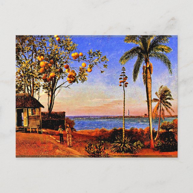 A View in the Bahamas, Albert Bierstadt painting P Postcard (Front)