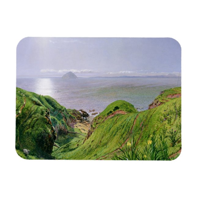 A View of Ailsa Craig and the Isle of Arran, 1860 Magnet (Horizontal)