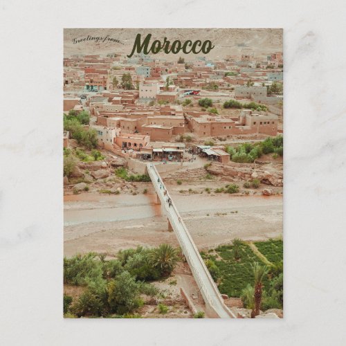 A View of At Benhaddou Morocco Postcard