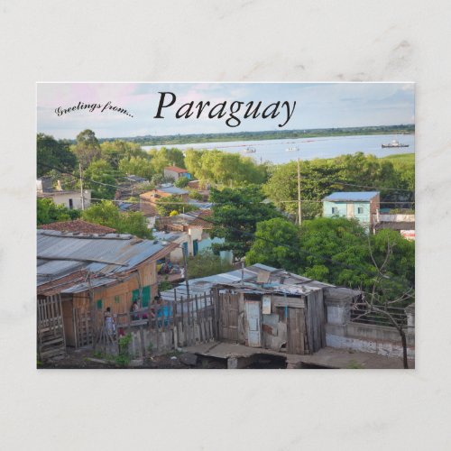 A View of Asuncin Paraguay Postcard