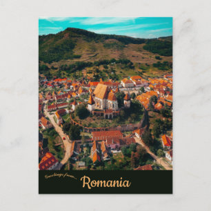 A View of Biertan Romania Postcard