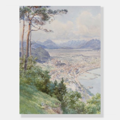 A view of Bregenz and Lake Bodensee Edward Theodor Foam Board