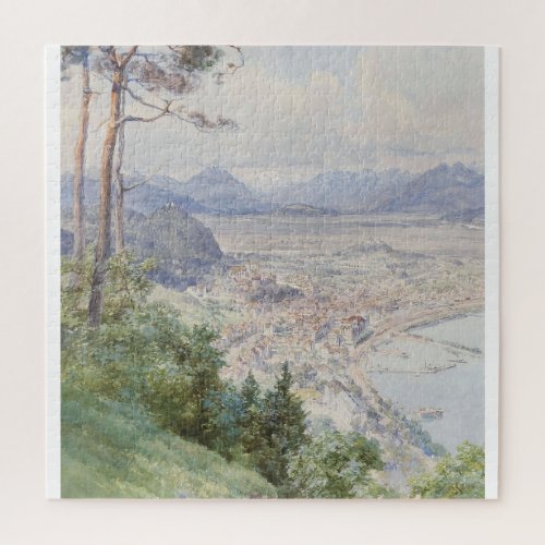 A view of Bregenz and Lake Bodensee Edward Theodor Jigsaw Puzzle