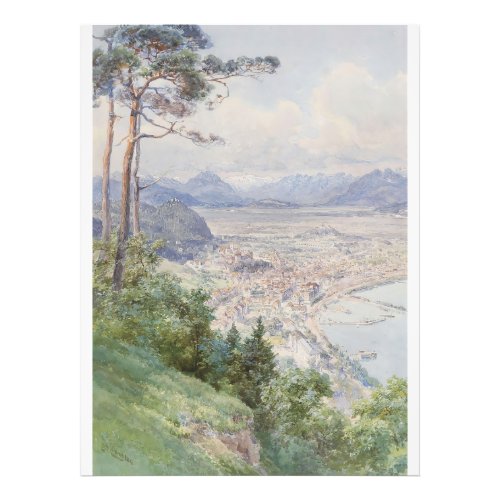 A view of Bregenz and Lake Bodensee Edward Theodor Photo Print