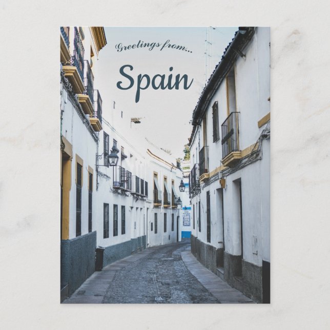 A View of  Calle Romero Córdoba  Spain Postcard (Front)