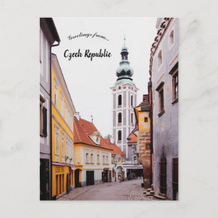A View of Cesky Krumlov Czech Republic Postcard