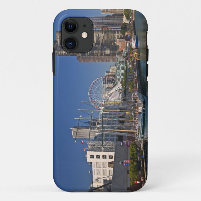 A view of Chicago's Navy Pier 2 Case-Mate iPhone Case (Back)