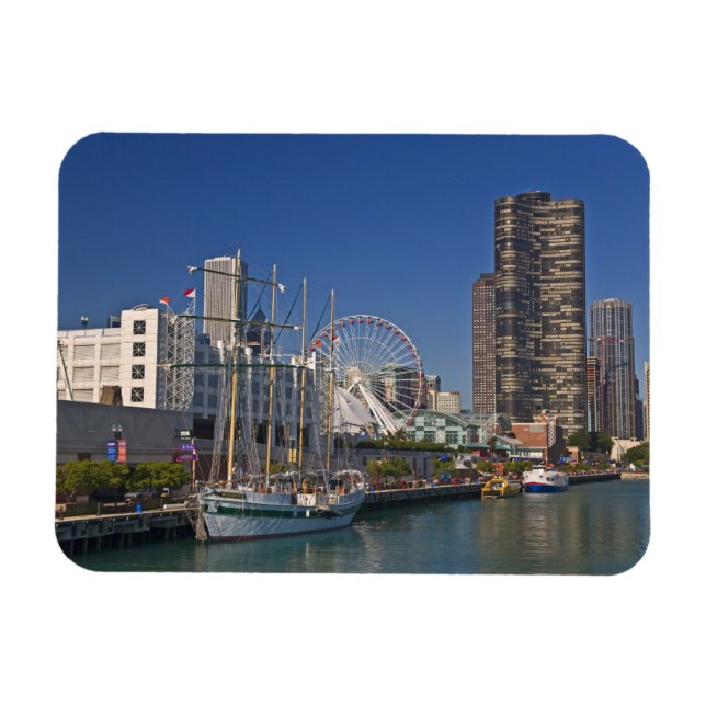 A view of Chicago's Navy Pier 2 Magnet (Horizontal)