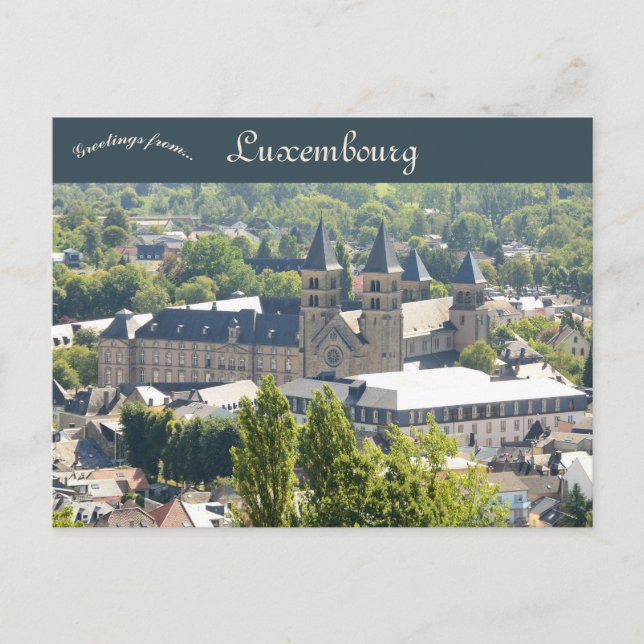 A View of Echternach Luxembourg Postcard (Front)
