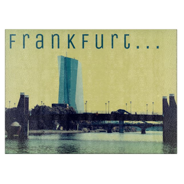 A view of Frankfurt & River Cutting Board (Front)