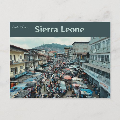A View of Freetown Sierra Leone Postcard