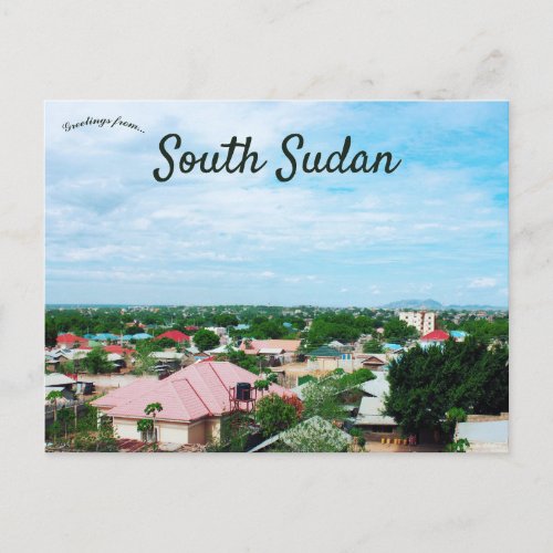 A View of Juba in South Sudan Postcard