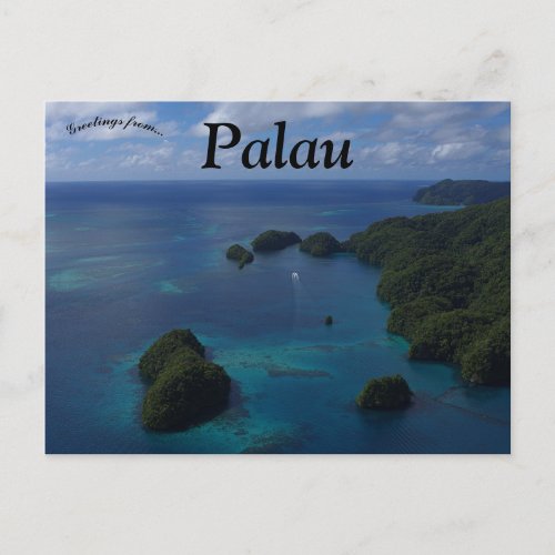 A View of Kokor Palau Postcard