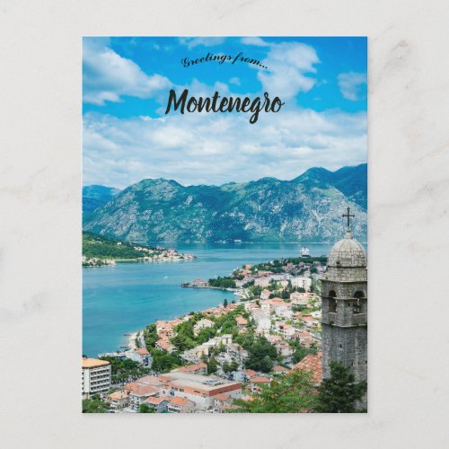 A View of Kotor Montenegro Postcard