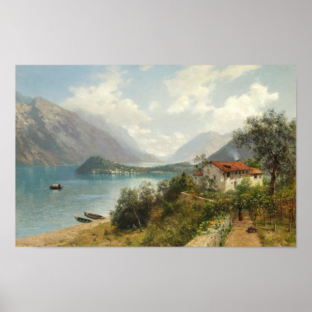  A View of Lake Como Poster (Front)